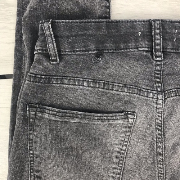 H&M distresses jeans black mid-rise size8 - Picture 3 of 9